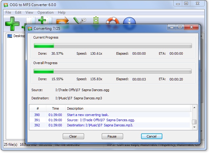 Windows 7 OGG to MP3 Converter 6.2.1 full